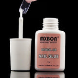 7g Fast Drying Nail Glue for False Nails Glitter Acrylic Decoration with Brush False Nail Tips Design Faux Ongle Nail Care Tools